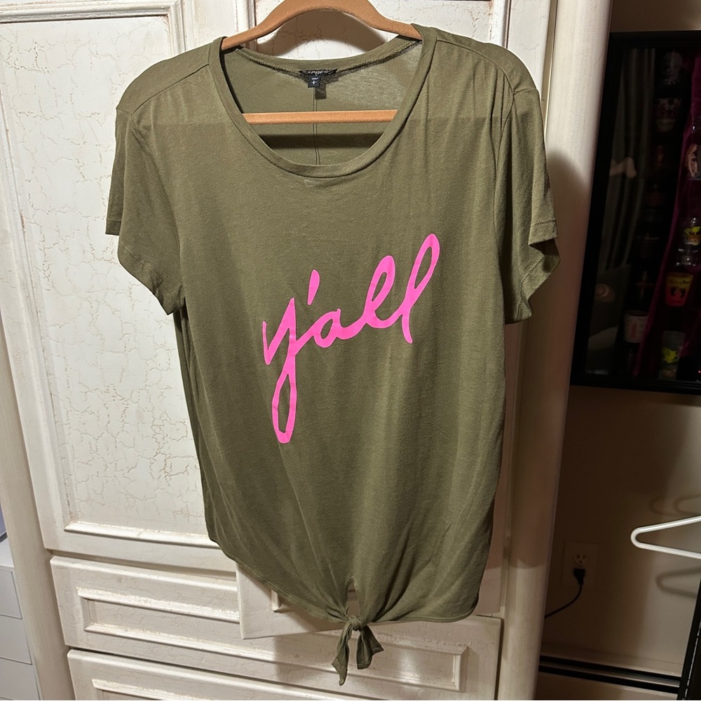 Express tie up t shirt